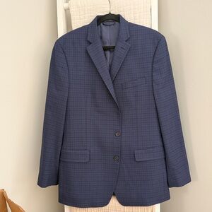 LAUREN Ralph Lauren blue plaid blazer